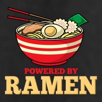 Powered By Ramen Japanese Anime Noodles Golf Towel
