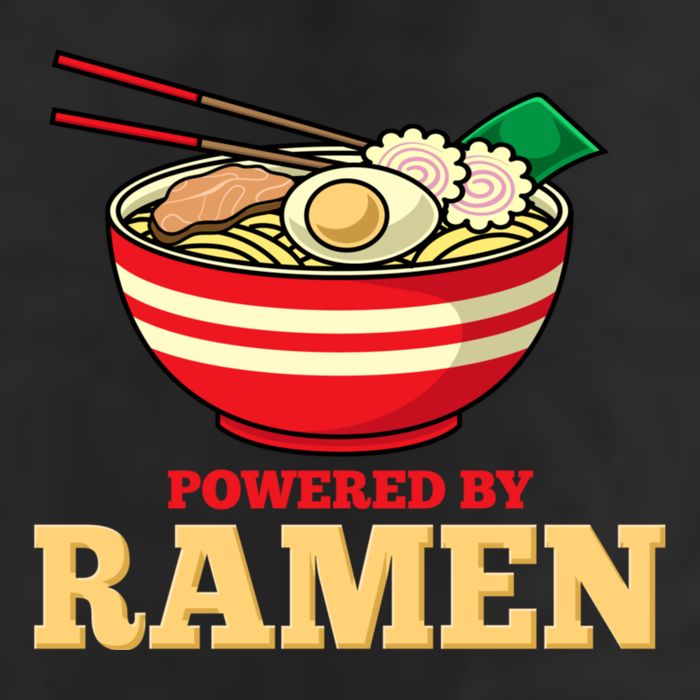 Powered By Ramen Japanese Anime Noodles Golf Towel