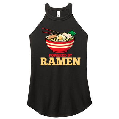 Powered By Ramen Japanese Anime Noodles Women's Perfect Tri Rocker Tank