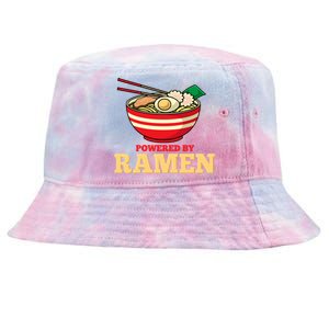 Powered By Ramen Japanese Anime Noodles Tie-Dyed Bucket Hat