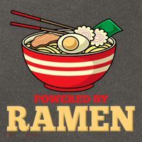 Powered By Ramen Japanese Anime Noodles Cotton Canvas Backpack