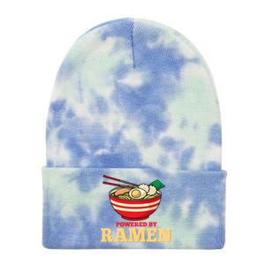 Powered By Ramen Japanese Anime Noodles Tie Dye 12in Knit Beanie