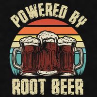 Powered By Root Beer Soda Drink Funny Root Beer Retro Ladies PosiCharge Tri-Blend Wicking Tank