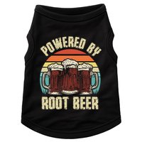 Powered By Root Beer Soda Drink Funny Root Beer Retro Doggie Tank