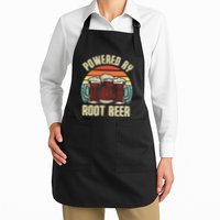 Powered By Root Beer Soda Drink Funny Root Beer Retro Apron