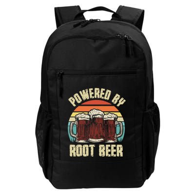 Powered By Root Beer Soda Drink Funny Root Beer Retro Backpack