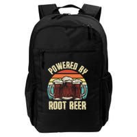 Powered By Root Beer Soda Drink Funny Root Beer Retro Backpack