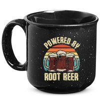 Powered By Root Beer Soda Drink Funny Root Beer Retro 15oz Campfire Ceramic Mug