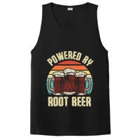 Powered By Root Beer Soda Drink Funny Root Beer Retro PosiCharge Competitor Tank