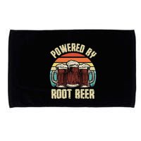 Powered By Root Beer Soda Drink Funny Root Beer Retro Microfiber Hand Towel