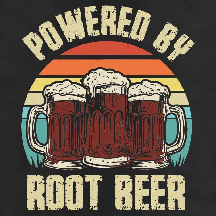 Powered By Root Beer Soda Drink Funny Root Beer Retro Microfiber Hand Towel