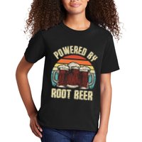 Powered By Root Beer Soda Drink Funny Root Beer Retro Kids T-Shirt