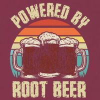 Powered By Root Beer Soda Drink Funny Root Beer Retro 16oz Travel Tumbler