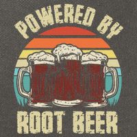 Powered By Root Beer Soda Drink Funny Root Beer Retro Cotton Canvas Backpack