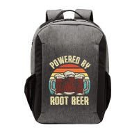Powered By Root Beer Soda Drink Funny Root Beer Retro Vector Backpack