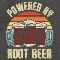 Powered By Root Beer Soda Drink Funny Root Beer Retro Vector Backpack