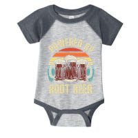 Powered By Root Beer Soda Drink Funny Root Beer Retro Infant Baby Jersey Bodysuit
