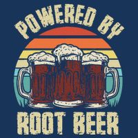 Powered By Root Beer Soda Drink Funny Root Beer Retro Infant Baby Jersey Bodysuit
