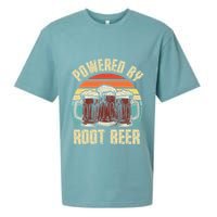 Powered By Root Beer Soda Drink Funny Root Beer Retro Sueded Cloud Jersey T-Shirt