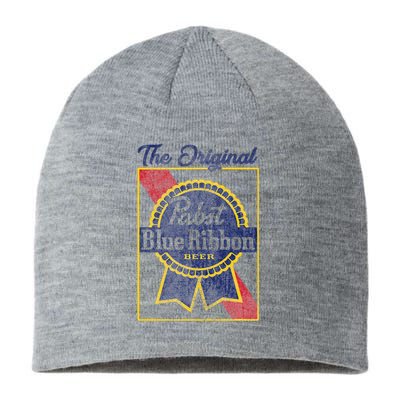 Pabst Blue Ribbon Beer The Original Gold Border Sustainable Beanie