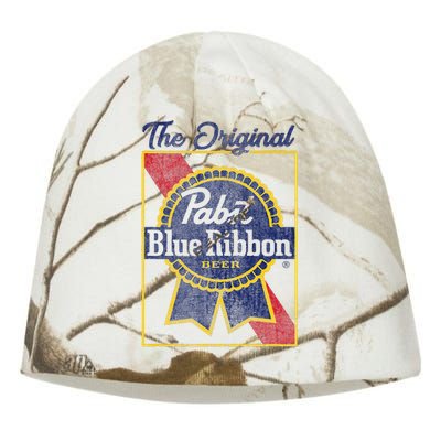 Pabst Blue Ribbon Beer The Original Gold Border Kati - Camo Knit Beanie