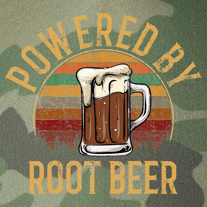 Powered by root beer retro root beer Legacy Tie Dye Trucker Hat