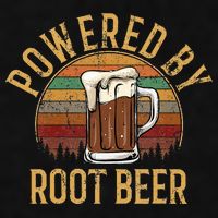 Powered by root beer retro root beer Ladies PosiCharge Tri-Blend Wicking Tank