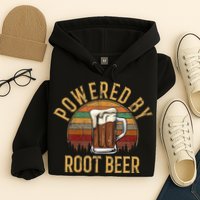 Powered by root beer retro root beer Hoodie