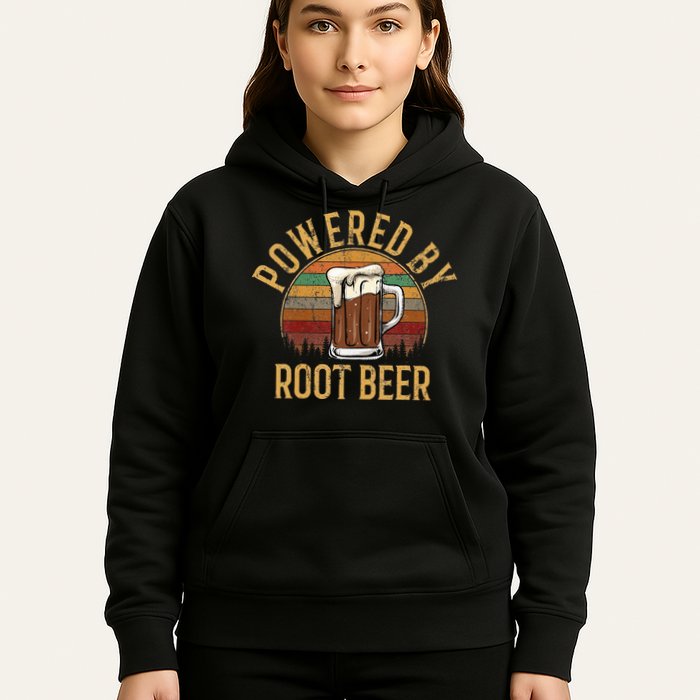 Powered by root beer retro root beer Hoodie