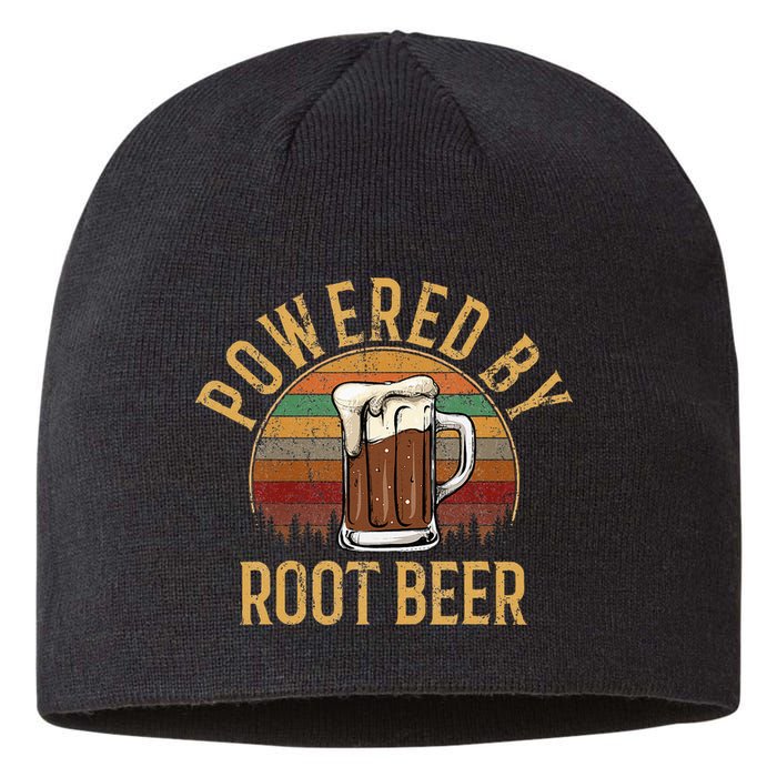 Powered by root beer retro root beer Sustainable Beanie