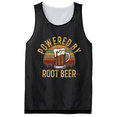 Powered by root beer retro root beer Mesh Reversible Basketball Jersey Tank