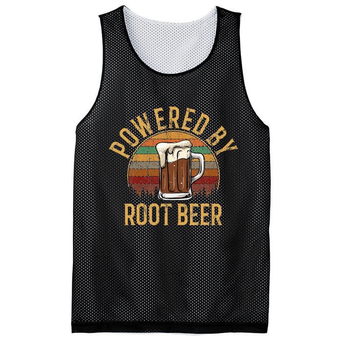 Powered by root beer retro root beer Mesh Reversible Basketball Jersey Tank