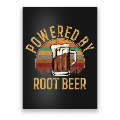 Powered by root beer retro root beer Poster