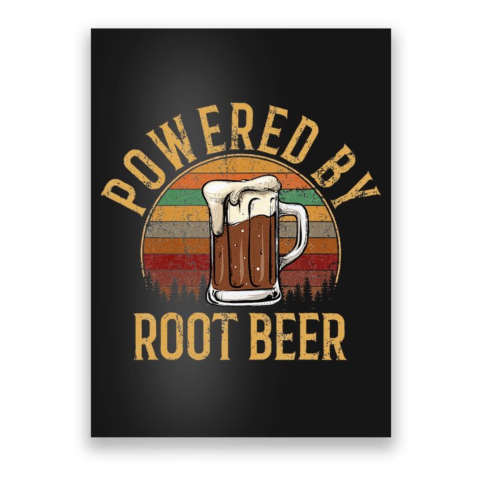 Powered by root beer retro root beer Poster