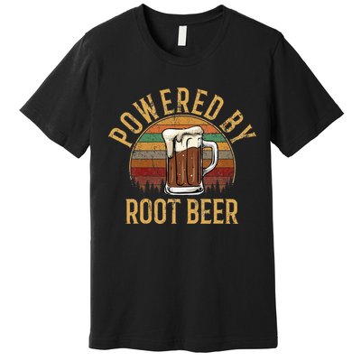 Powered by root beer retro root beer Premium T-Shirt