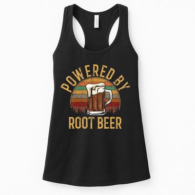 Powered by root beer retro root beer Womens Tank Top