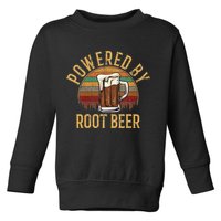 Powered by root beer retro root beer Toddler Sweatshirt
