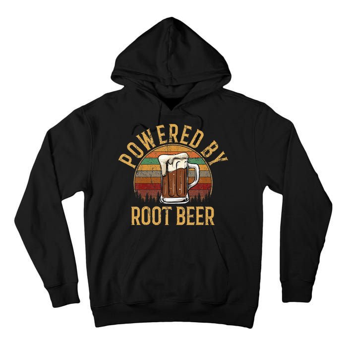 Powered by root beer retro root beer Tall Hoodie