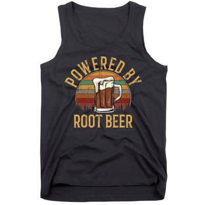 Powered by root beer retro root beer Tank Top