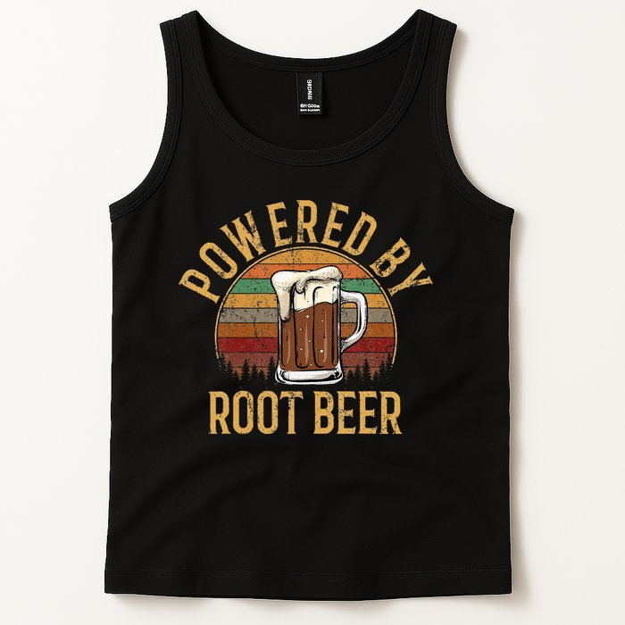 Powered by root beer retro root beer Tank Top