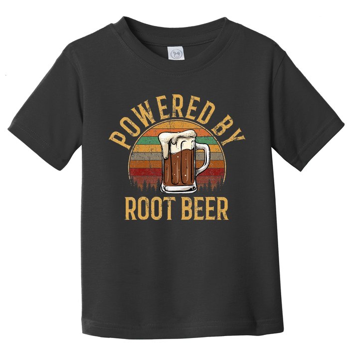 Powered by root beer retro root beer Toddler T-Shirt