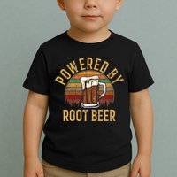 Powered by root beer retro root beer Toddler T-Shirt