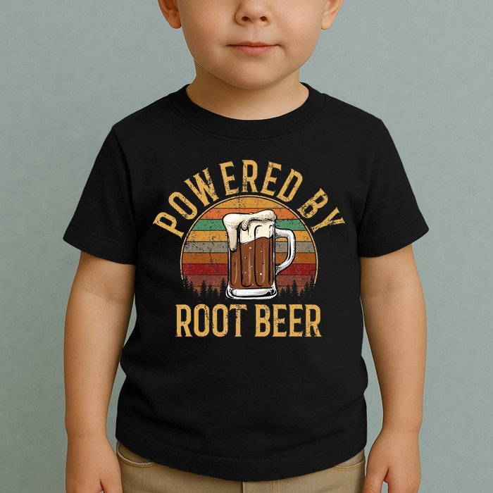 Powered by root beer retro root beer Toddler T-Shirt