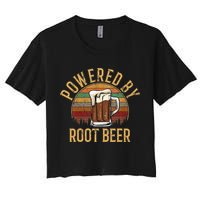 Powered by root beer retro root beer Crop Top
