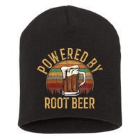 Powered by root beer retro root beer Short Acrylic Beanie
