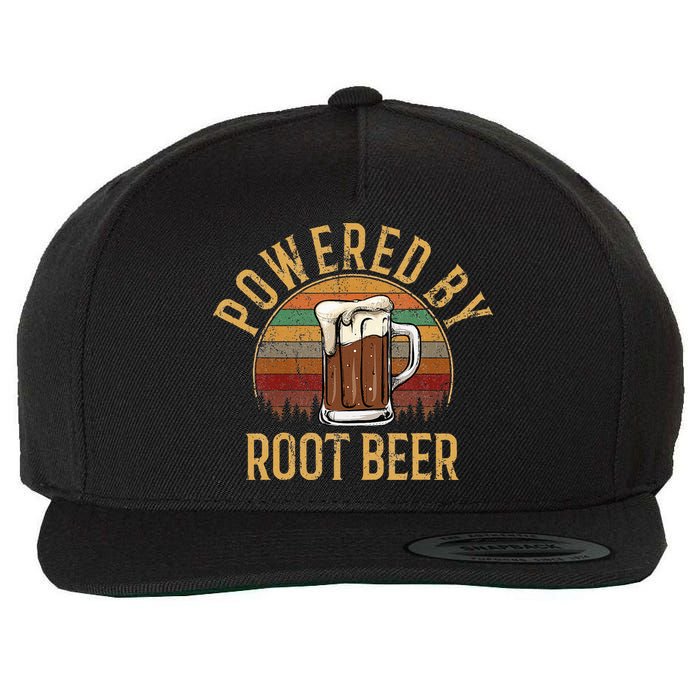 Powered by root beer retro root beer Wool Snapback Cap