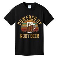 Powered by root beer retro root beer Kids T-Shirt