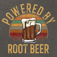 Powered by root beer retro root beer Cotton Canvas Backpack
