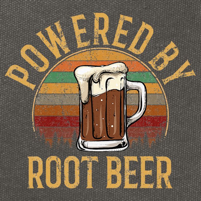 Powered by root beer retro root beer Cotton Canvas Backpack