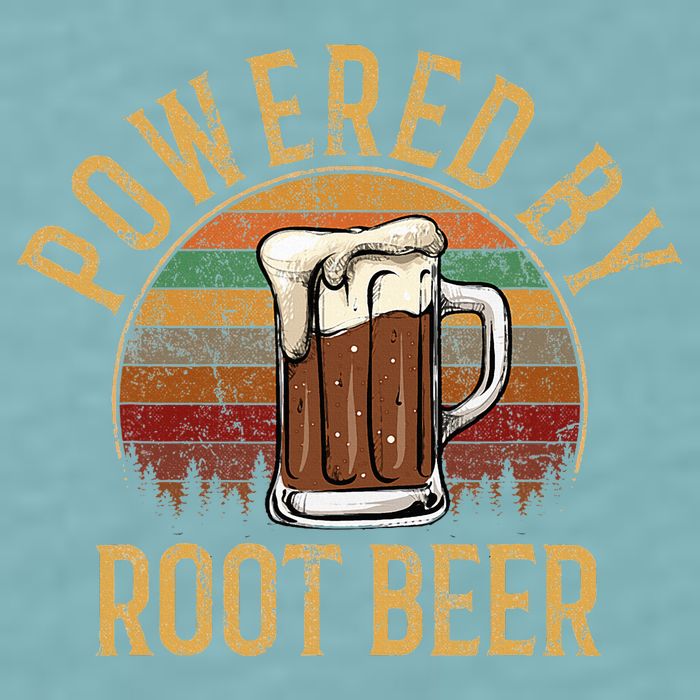 Powered by root beer retro root beer Sueded Cloud Jersey T-Shirt